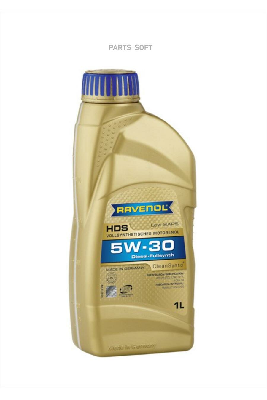 Синтетическое моторное масло RAVENOL HDS Hydrocrack Diesel Specif 5W-30