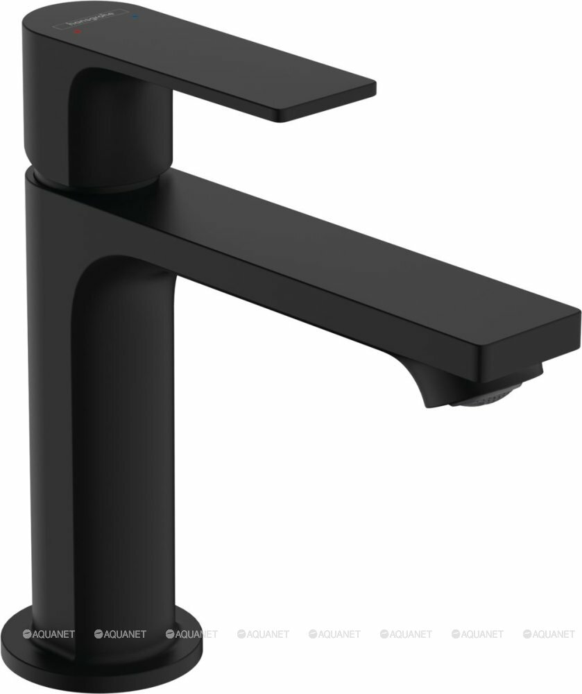 Смеситель для раковины Hansgrohe Rebris E 72557670 матовый черный