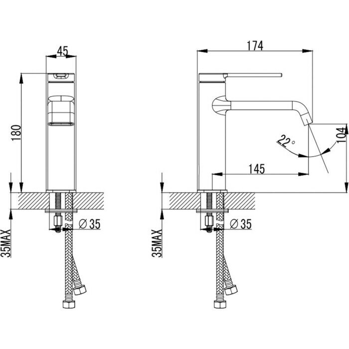 Смеситель для раковины AQUAme - фото №2