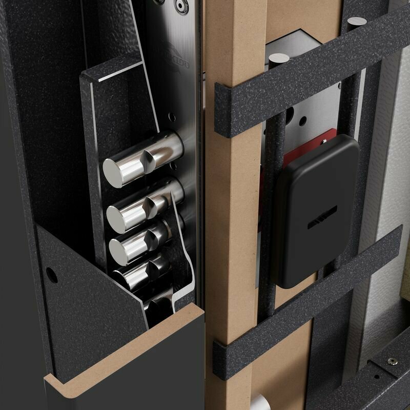 Дверь входная для квартиры Torex Comfort X 860х2050 правый, тепло-шумоизоляция, антикоррозийная защита, замки 4-ого класса, черный/белый - фотография № 12
