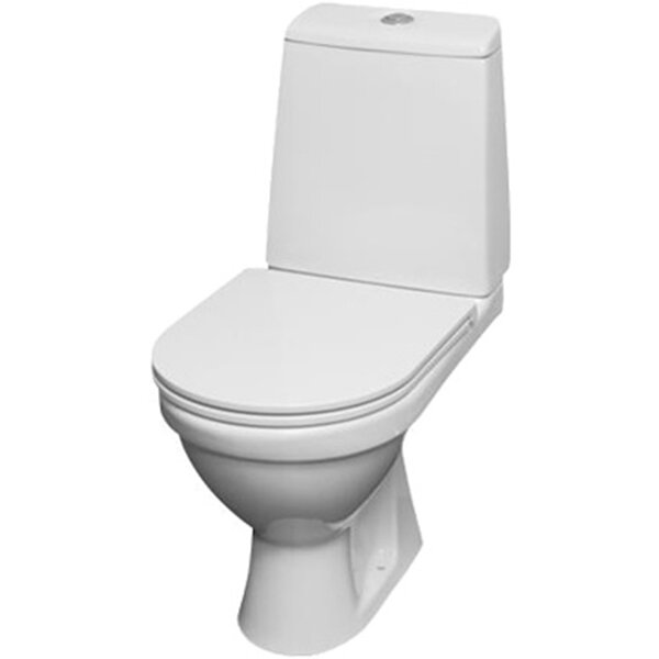 Унитаз напольный Damixa 788607SC Origin Evo 2 Унитаз-компакт, 36х63 см, с сиденьем микролифт, белый