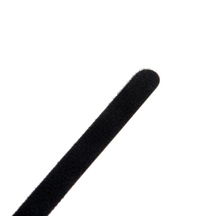 Стяжки-липучки для проводов 150Х10Х1,5 мм тундра, цвет черный, 10 шт - фотография № 5