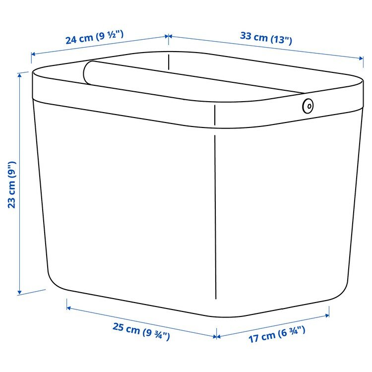 Корзина для хранения с отделениями, IKEA RISATORP 33x24x23 см - фотография № 6