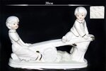 Статуэтка фигурка декоративная фарфор, 20см Lenardi, Играющие дети - изображение
