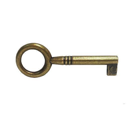 Ключ мебельный SISO №0007 для врезных замков, L=35 мм, бронза - фотография № 1