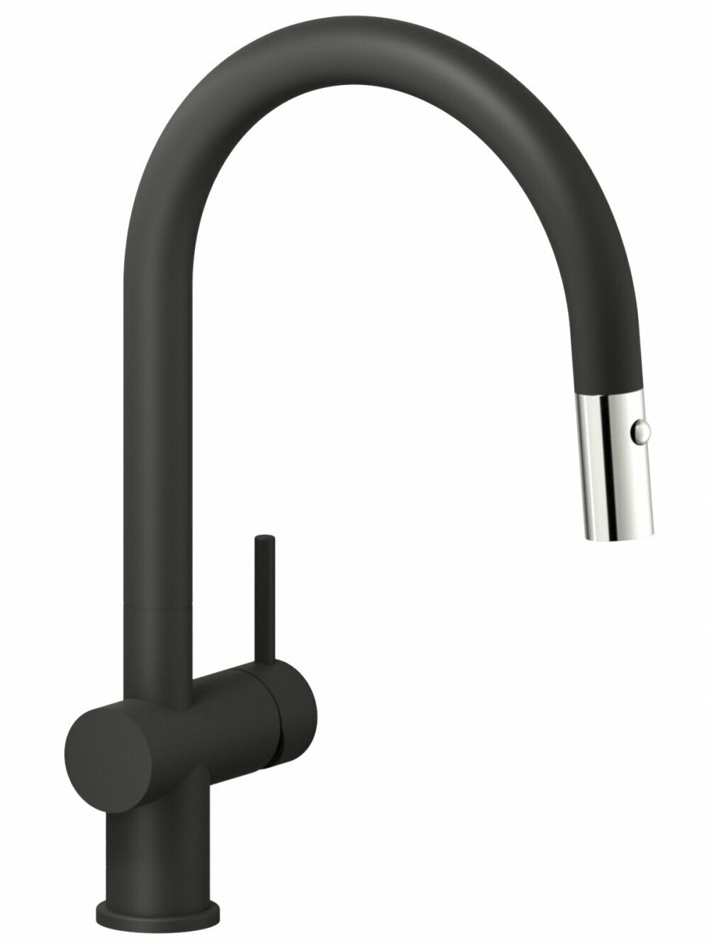 Смеситель для кухни REGINOX FLINT Black (K1035K) с вытяжной лейкой, черный