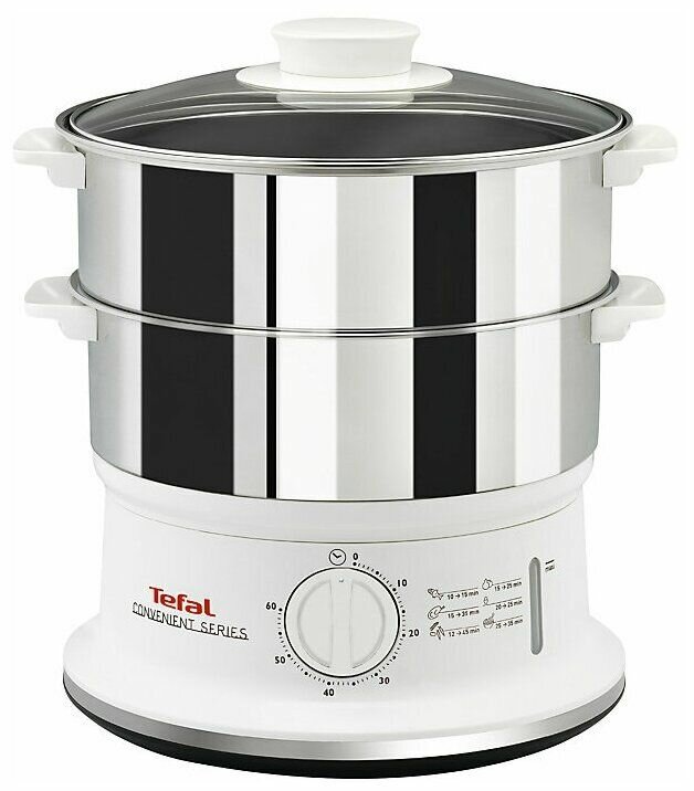 Пароварка Tefal VC1451, белый/нержавеющая сталь