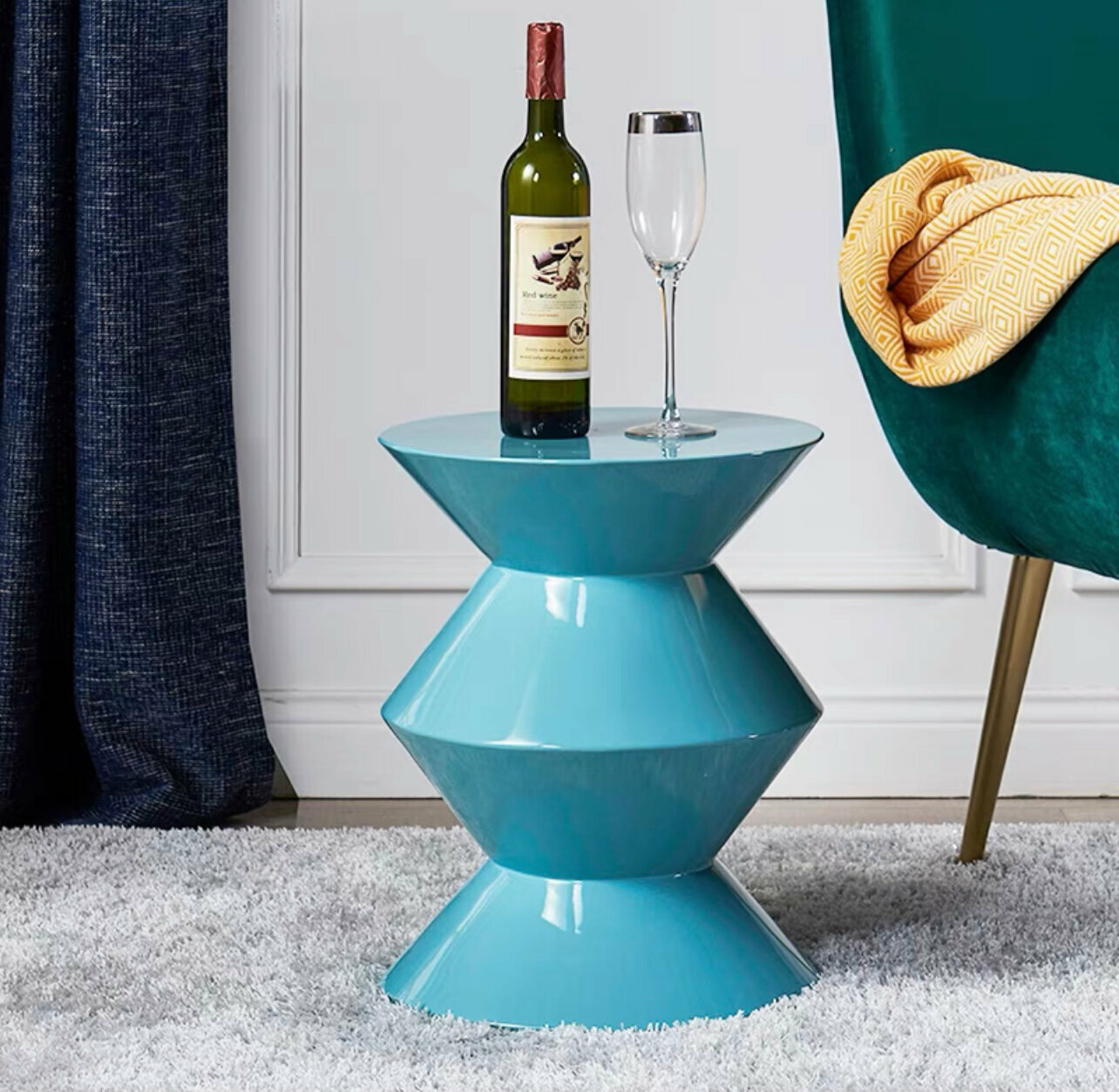 Приставной столик, дизайн Minotti Cesar Side Table (молочный, 45*45*56 см) - фотография № 2