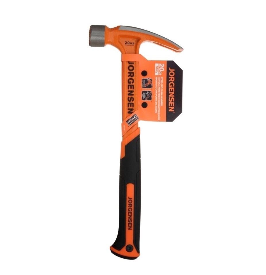 фото Молоток-гвоздодёр цельностальной кованый, 570 г Pony Jorgensen 60102