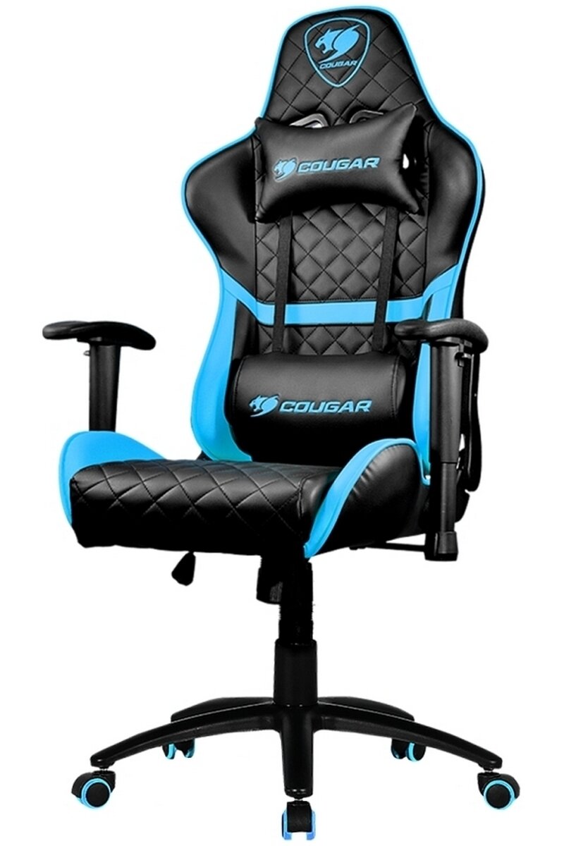 Кресло компьютерное игровое Cougar Armor One Sky Blue - черно-синее