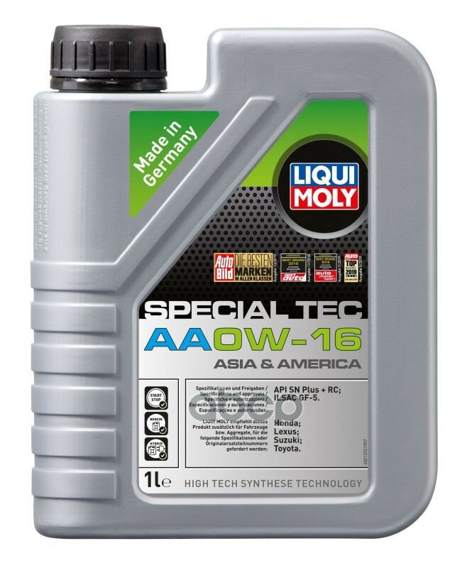 Liqui moly Масло Моторное Special Tec Aa 0w-16 Sn Plus + Rc Gf-5 (1л)
