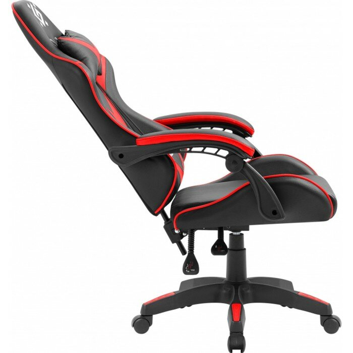 Кресло игровое Defender xCom, до 100 кг, экокожа, черно-красное - фотография № 5