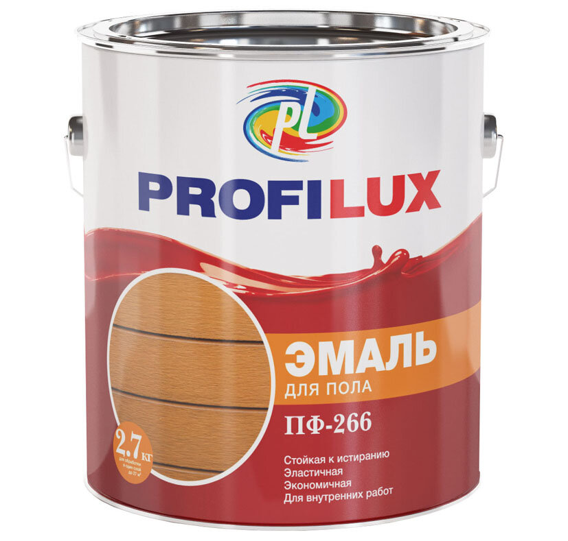 Profilux / Профилюкс Эмаль алкидная ПФ-266 для пола золотисто-коричневая 19кг