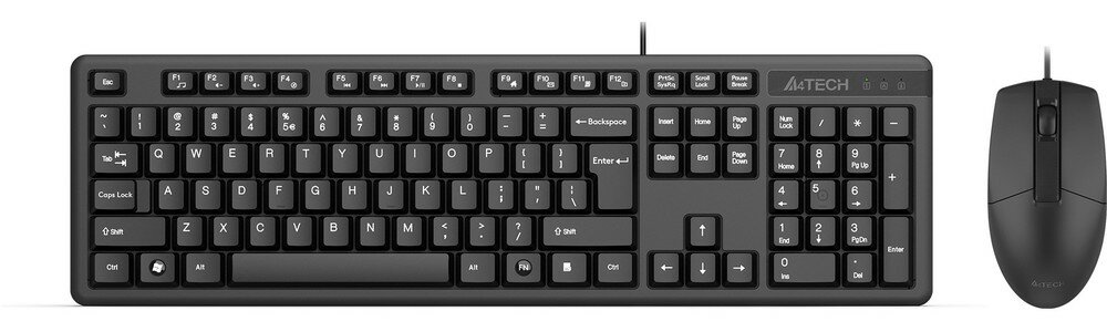 Клавиатура + мышь A4Tech KK-3330S клав:черный мышь:черный USB (KK-3330S USB (BLACK))