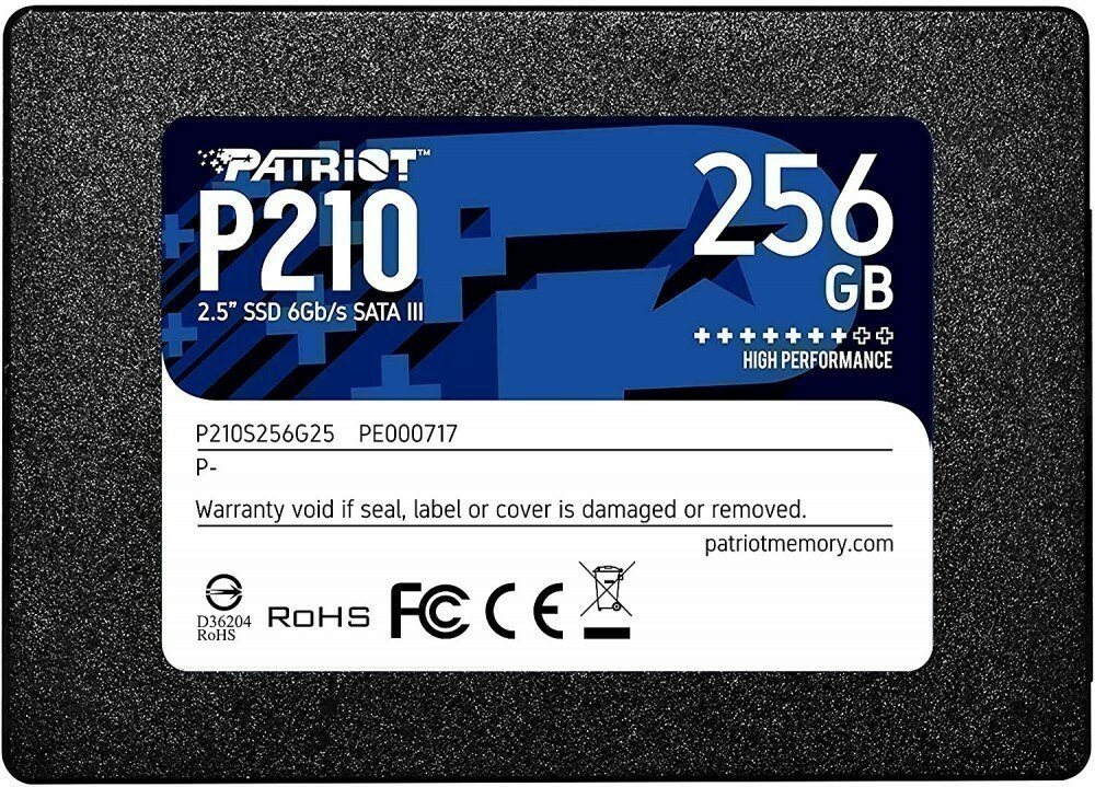 Твердотельный накопитель Patriot Memory P210 256 ГБ SATA P210S256G25