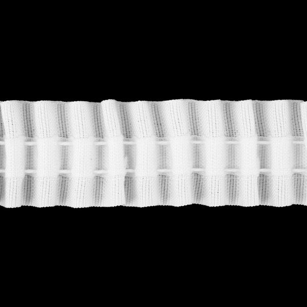 Шторная лента фиксированная сборка матовая 3 см 50 +- 1 м цвет белый