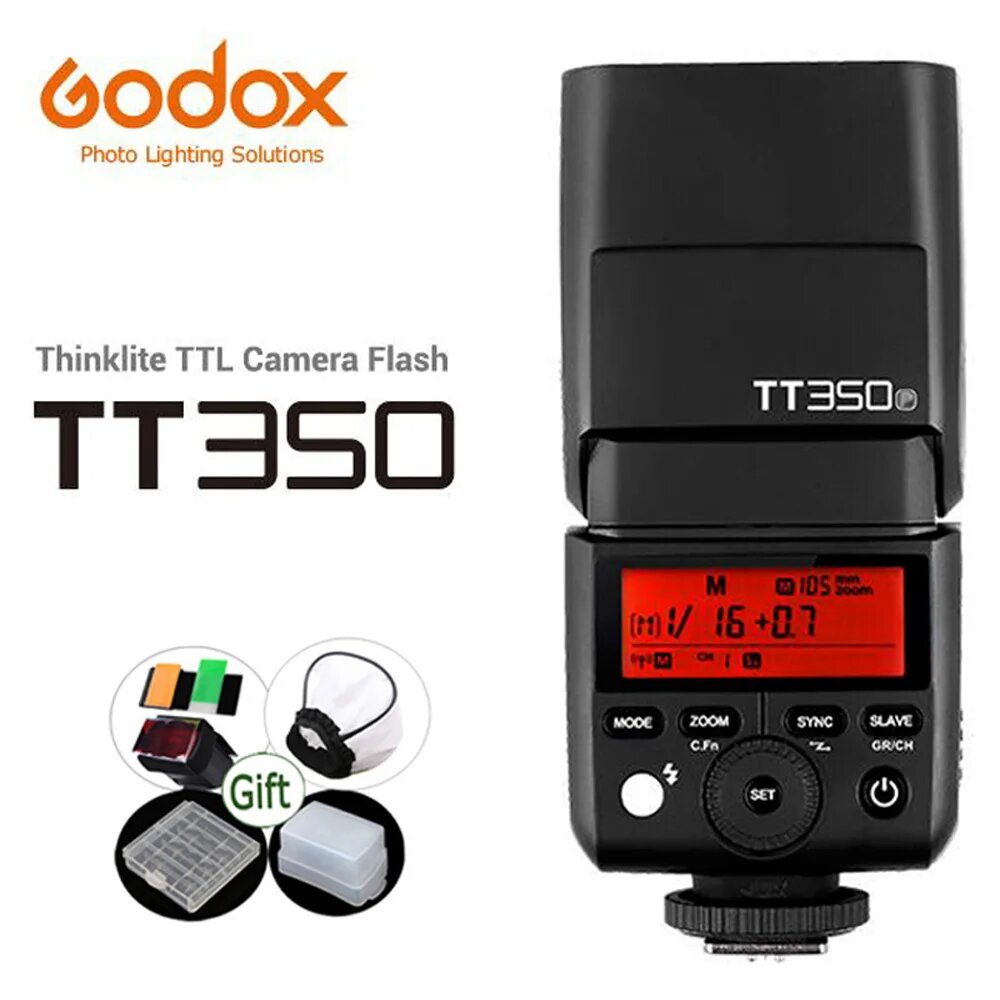 Вспышка Godox Mini TT350C TT350N TT350S TT350F TT350P TTL 2,4G HSS TT350P TTL 2,4G, Only TT350 Flash, for Canon