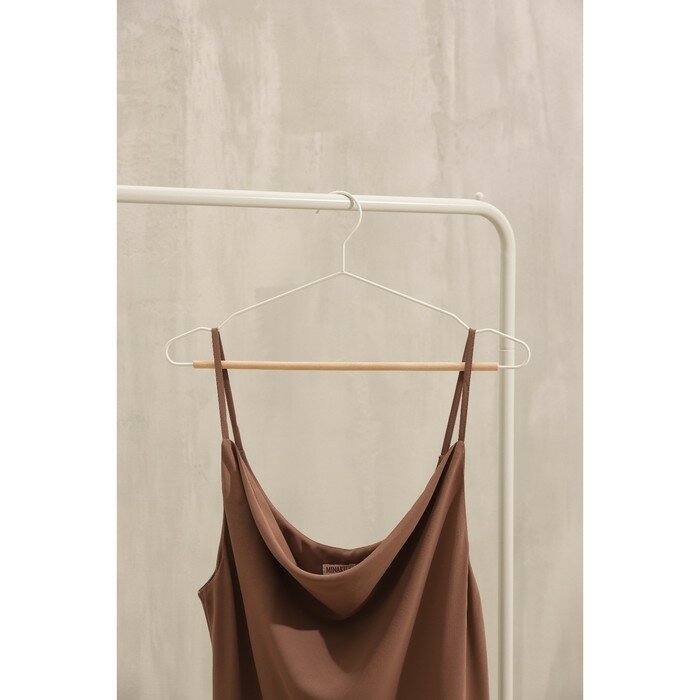 SAVANNA Вешалка для одежды SAVANNA Wood, 41,5×22,5×1 см, цвет белый - фотография № 1