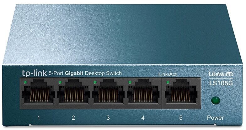 Коммутатор TP-Link 5 ports Giga Unmanagement switch 5 10/100/1000Mbps RJ-45 ports