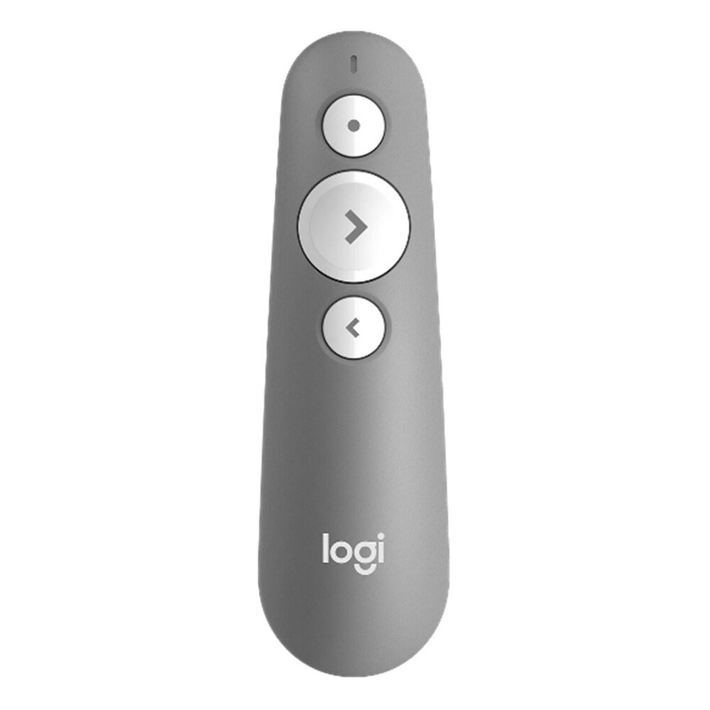 Презентер Logitech R500s Mid Grey серый Bluetooth + 24 GHz USB-ресивер  3 программируемых кнопки лазерная указка (100589) {8}