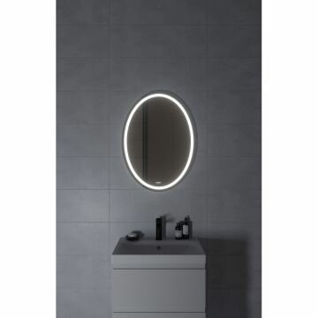 Зеркало Cersanit LED Design 040 57х77 с подсветкой овальное (KN-LU-LED040*57-d-Os) - фотография № 4