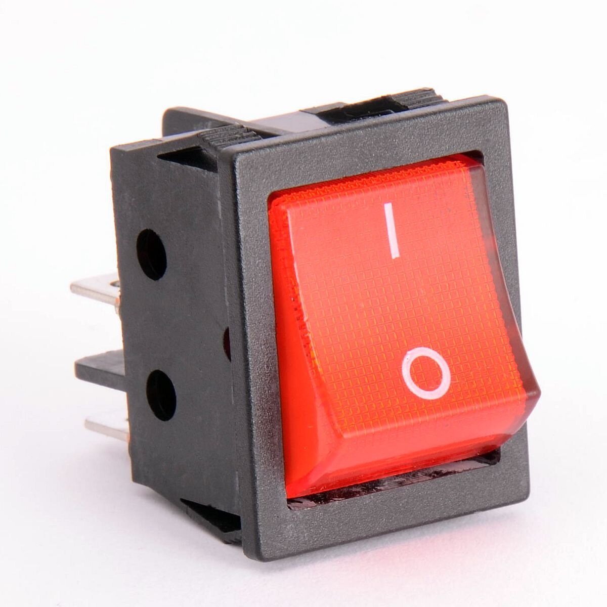 Кнопка красная KDC4 30A/250VAC/201N-B 4 контакта/1 клавиша (019727) - фотография № 1