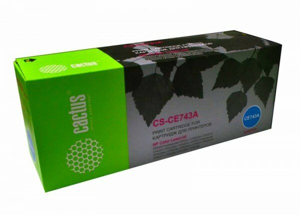 Картридж лазерный Cactus CS-CE743A CE743A пурпурный (7300стр.) для HP LJ CP5220/CP5221/CP5223/CP5225 CS-CE743A