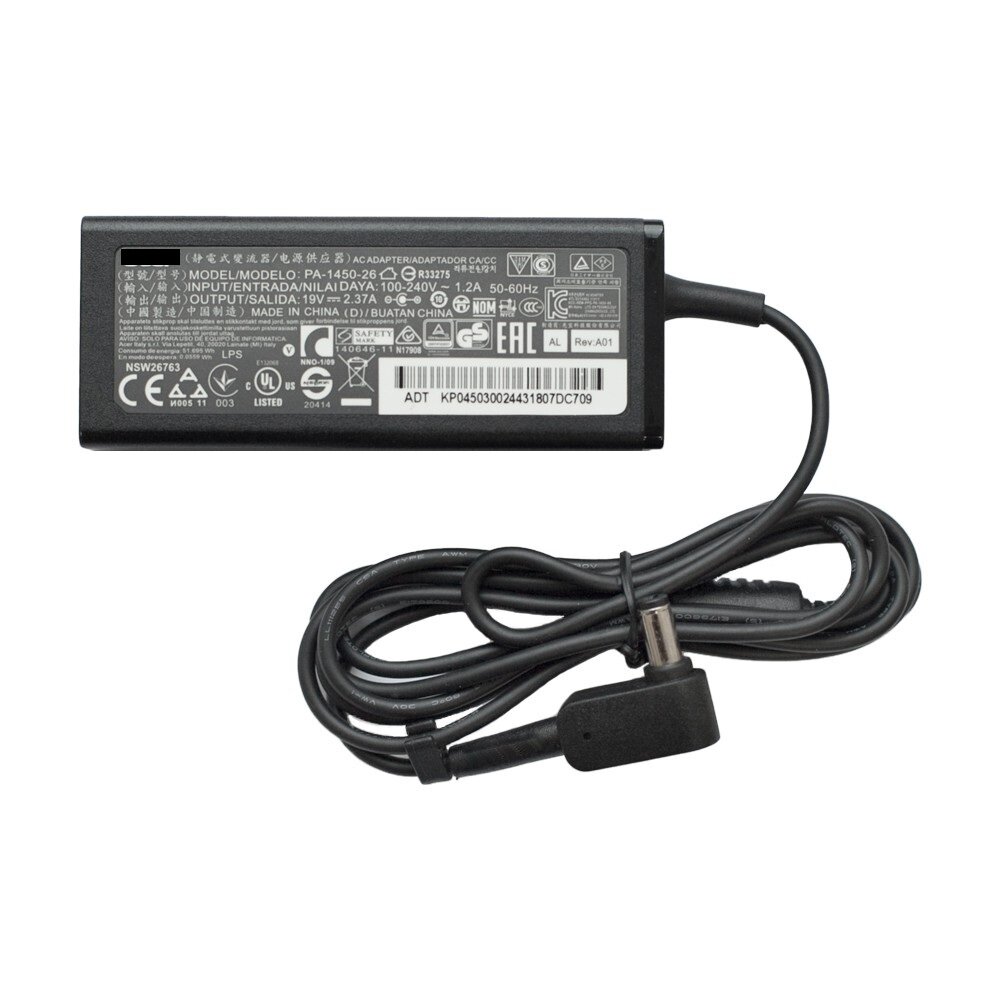 Блок питания для ноутбука Acer E5-573 ES1-512 ADP-45HE (19V 2.37A 45W / 5.5x1.7 / A+)