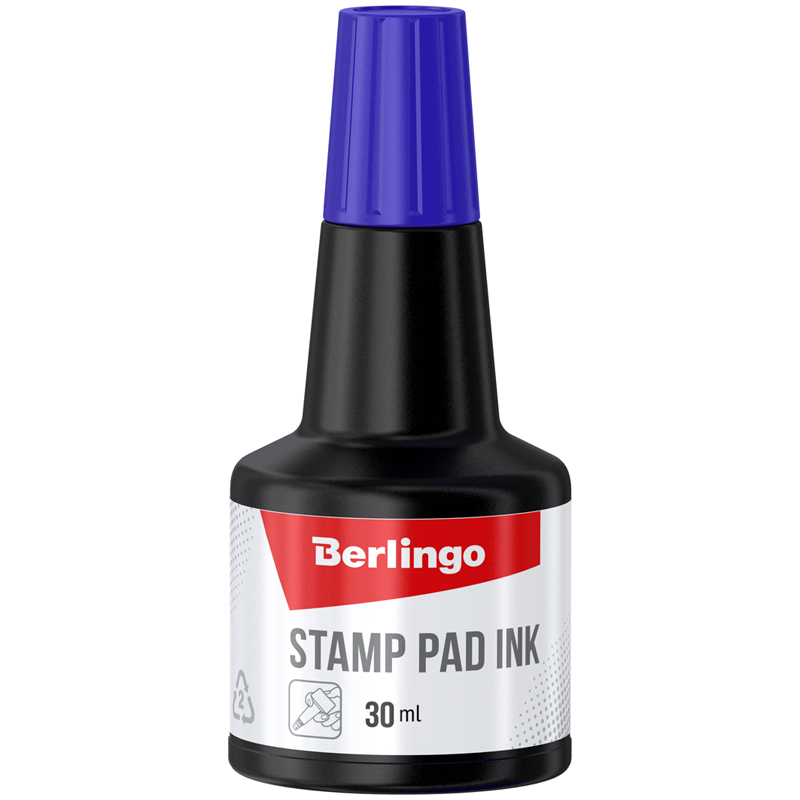 Краска Berlingo штемпельная синяя 30мл