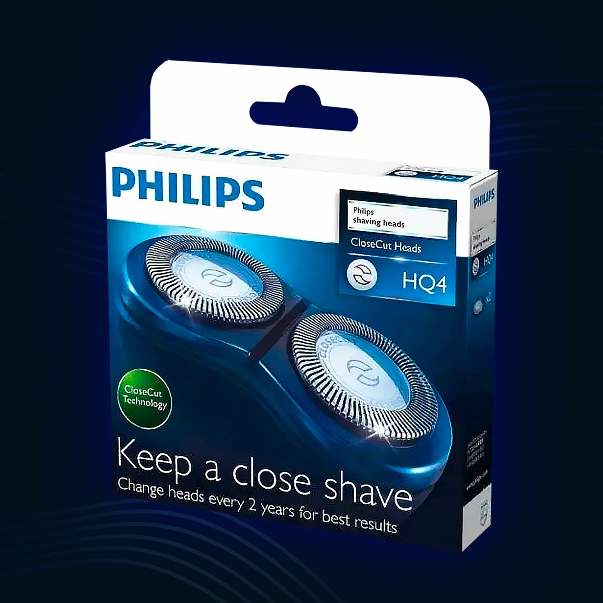 Бритвенные головки Philips HQ4 /40 CloseCut Heads для серии бритв Philips HQ3, HQ56, HQ46, HQ55, HQ300 HQ916 - фотография № 1