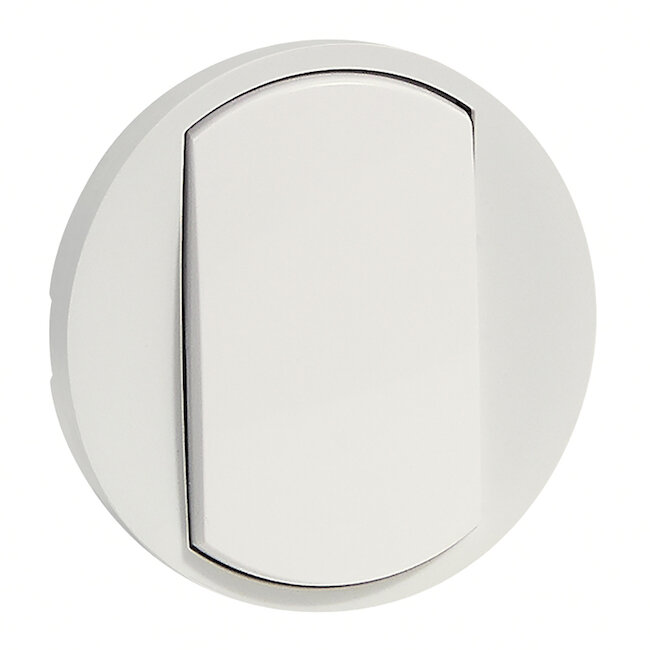 фото Legrand Celiane Лицевая панель для выключателя белая /LEG-68001/