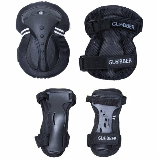 Комплект защиты Globber Protective Adult Set Black L (50KG+), Черный