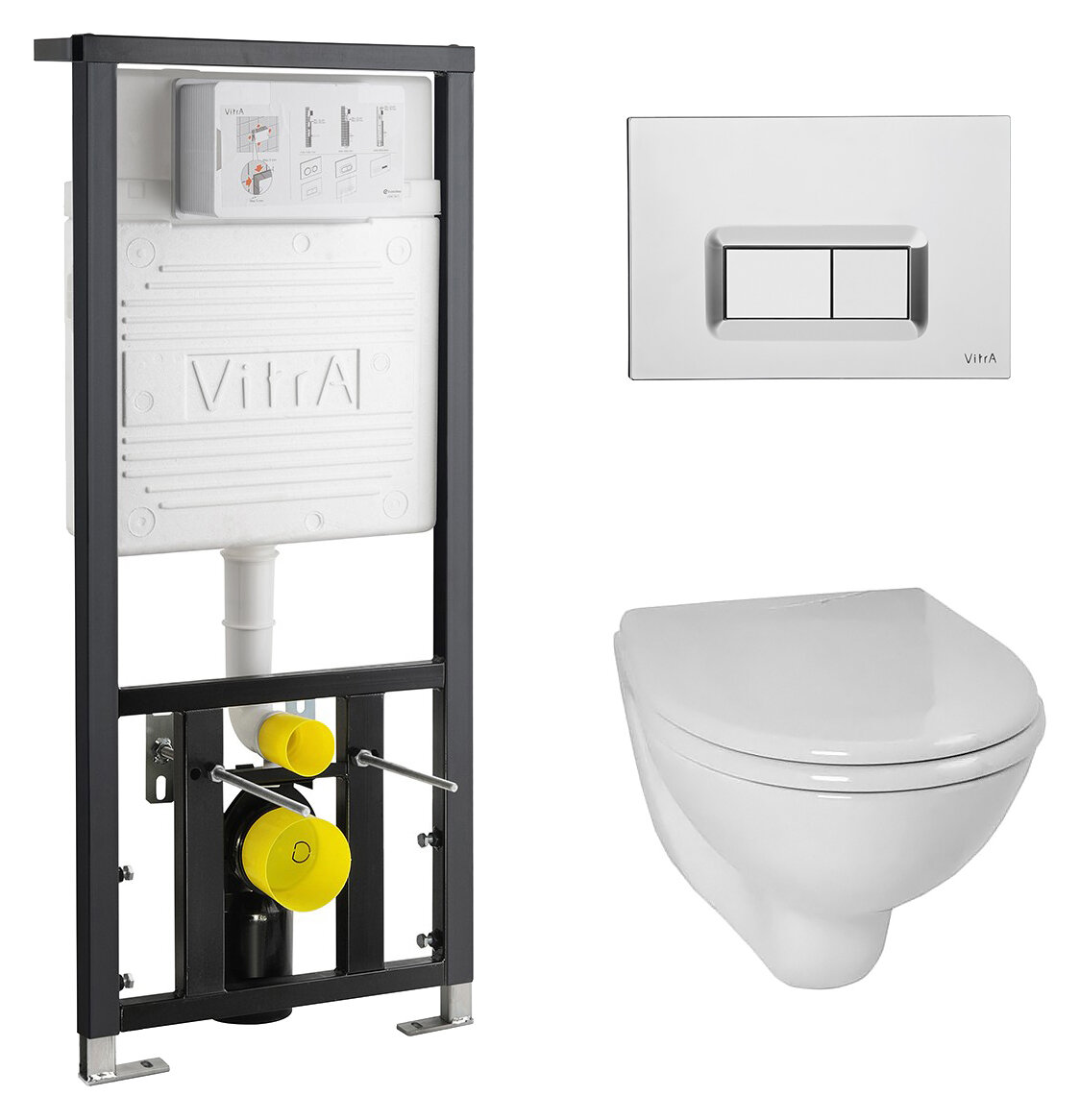 Комплект VitrA Arkitekt 9005B003-7211 кнопка хром