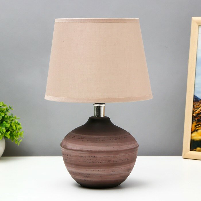 фото Лампа настольная 16412/1 E14 40Вт кофе 20х20х30 см RISALUX