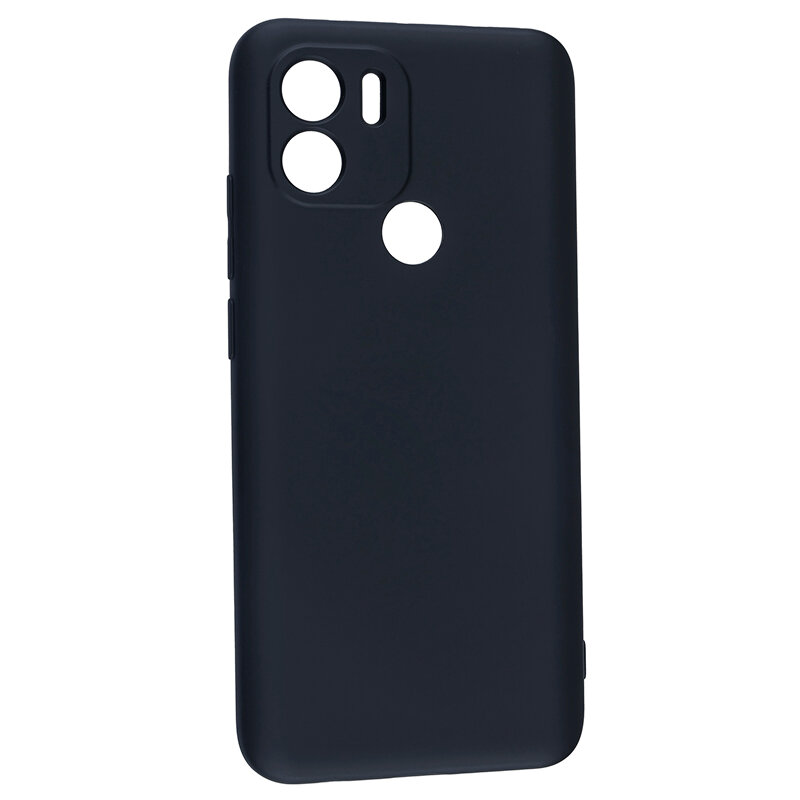 Чехол силиконовый для Xiaomi Poco C50/Poco C51/Redmi A1/Redmi A1 Plus/Redmi A2 Plus, с защитой камеры, черный