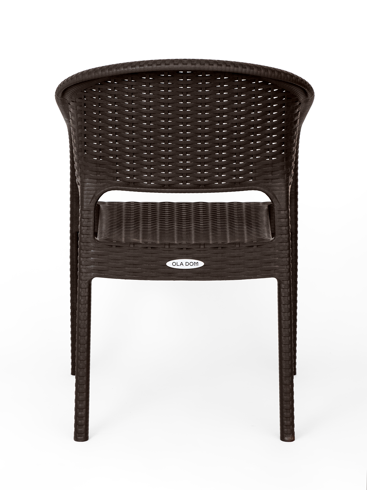 Кресло пластиковое Ola Dom арт.K-GS01 (коричневое) - фотография № 3