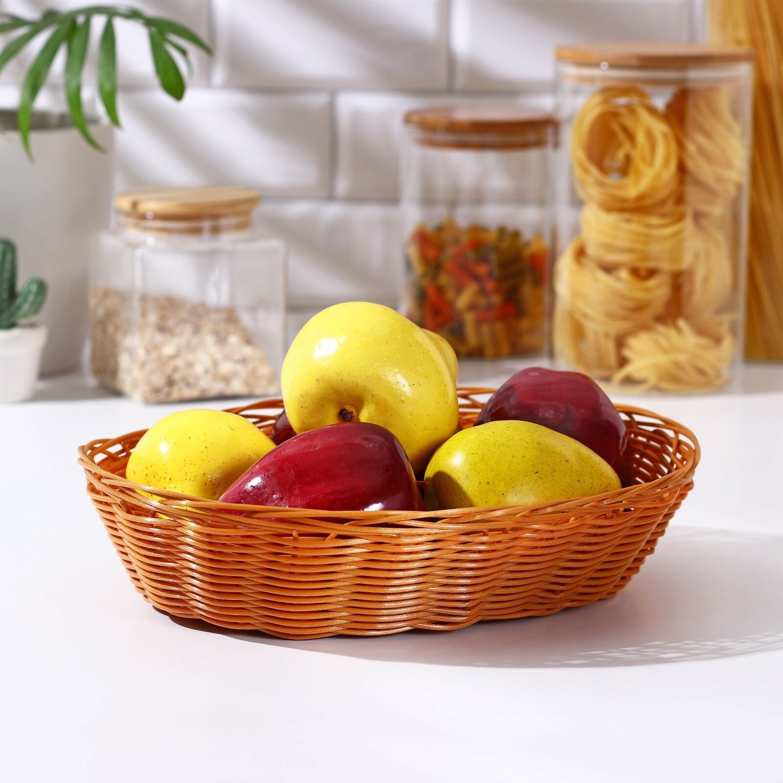 Корзинка для фруктов и хлеба «Капучино», 27×22×6 см - фотография № 2