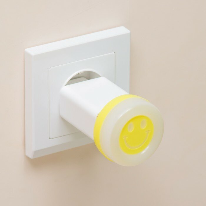 Ночник "Улыбка" LED 1Вт USB желтый 5х5х5 см - фотография № 4
