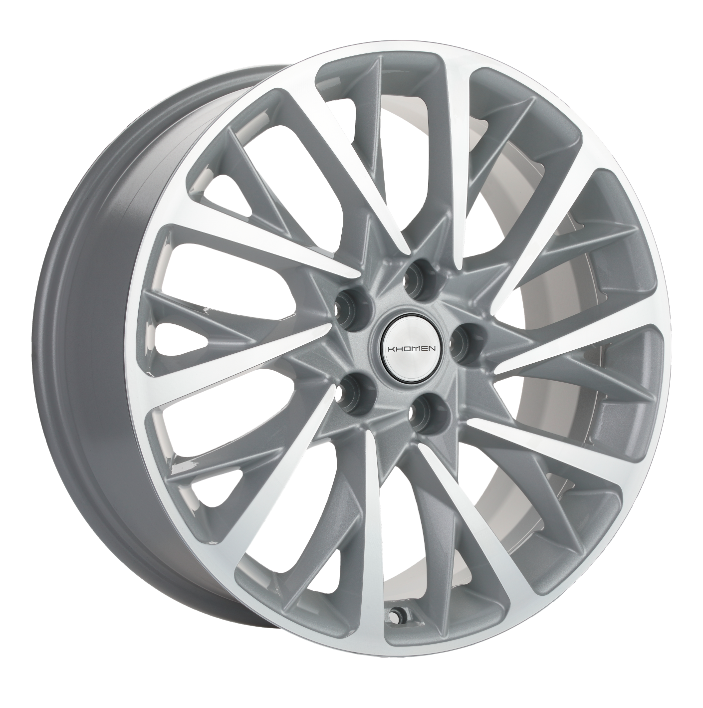 Khomen Wheels KHW1804 7.5x18 5x114,3 ET50.5 Dia67.1 F-Silver-FP ()