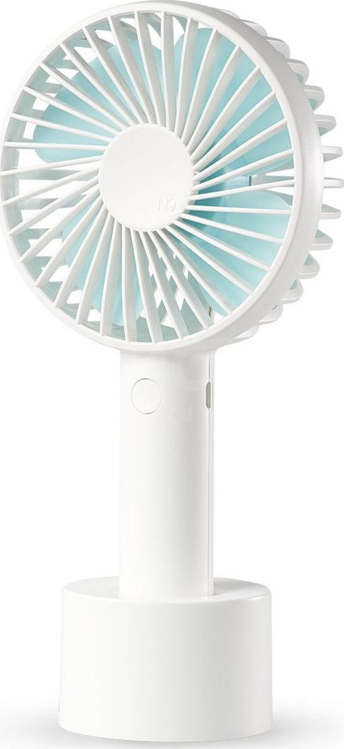 Вентилятор портативный SOLOVE manual fan Micro Usb, белый/голубой