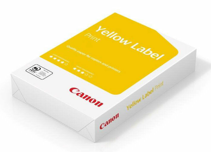 Бумага Canon Yellow/Standard Label, A4, офисная, 500л, 80г/м2, белый [6821b001]