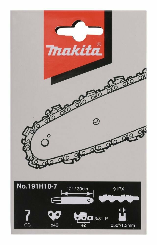 Цепь Makita 30 см. шаг 3/8 дюйма ширина паза 1.3 мм 46 звеньев (для электропилы)