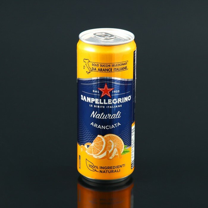 Санпеллегрино с соком апельсина, 330мл - фотография № 1
