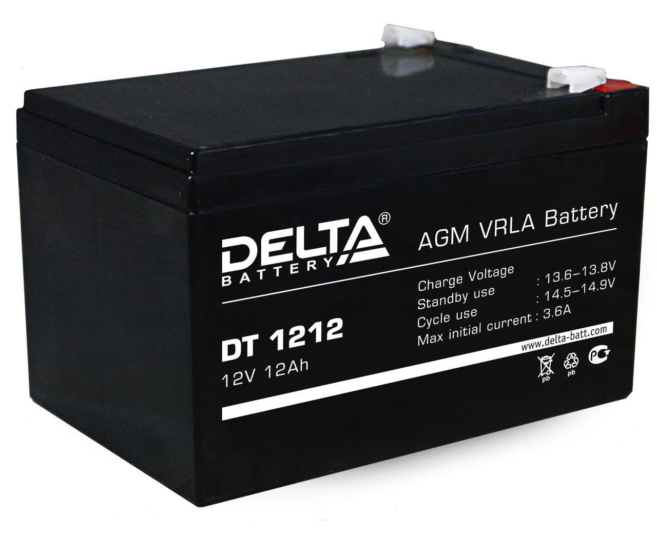 Кислотный аккумулятор Delta DT 1212 12v 12Ah