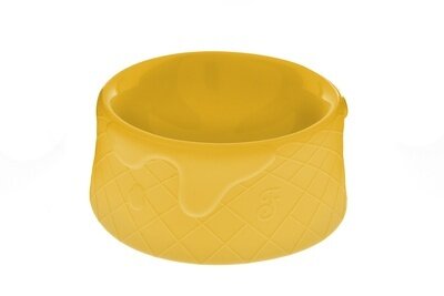 Ferribiella аксессуары Складная мягкая миска Мороженое, желтая 14,5см (SUMMER ICE CREAM FOLD. BOWL 14,5CM YELLOW 500ml) CIO086-G | SUMMER ICE CREAM FOLD. BOWL YELLOW , 0,1 кг