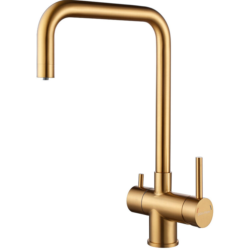 Смеситель для кухни Paulmark Wetter брашированное золото We213030-BG
