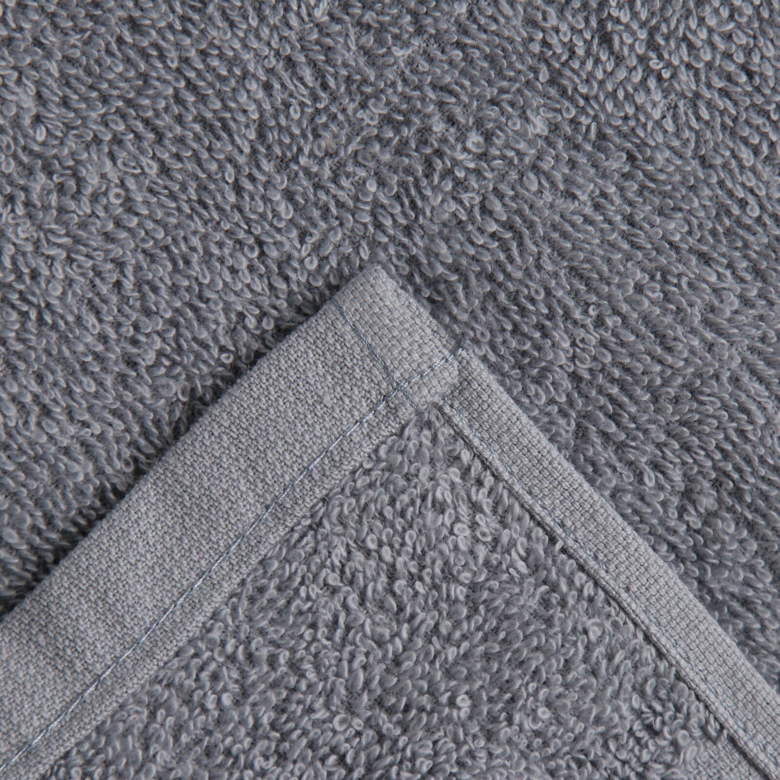 Полотенце махровое Baldric 70Х130см, цвет серый, 350г/м2, 100% хлопок - фотография № 3