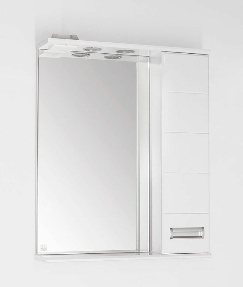 Зеркальный шкаф Style Line Ирис 65/С Белый
