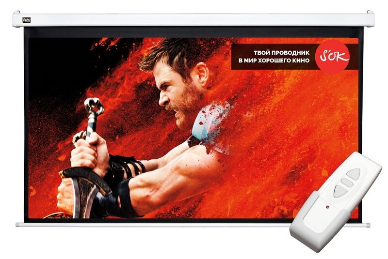 Экран для проектора Sakura Cinema S OK SCPSM-266X150FG 16:9 Pro white