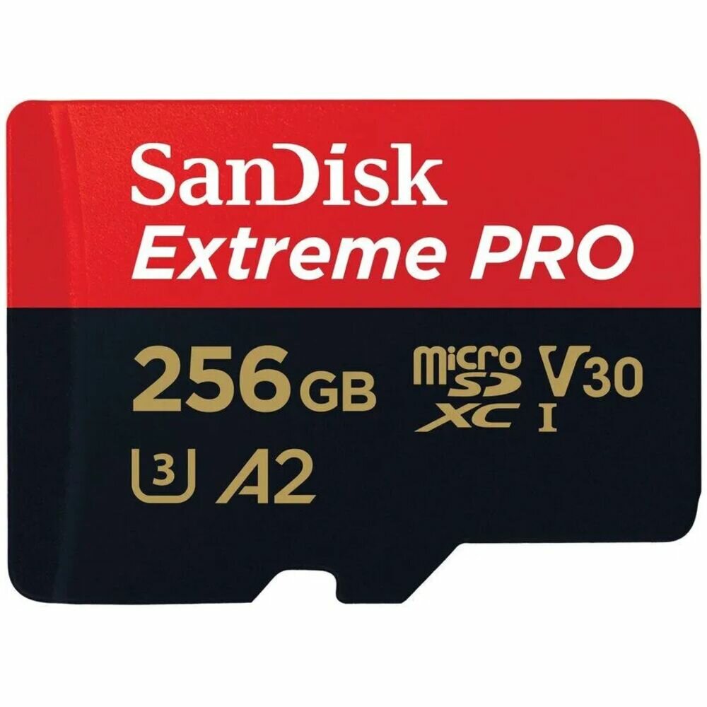 - microSDHC 256 Sandisk Extreme Pro, Class 10 UHS-1 U3 V30 ( SDSQXCD-256G-GN6MA )